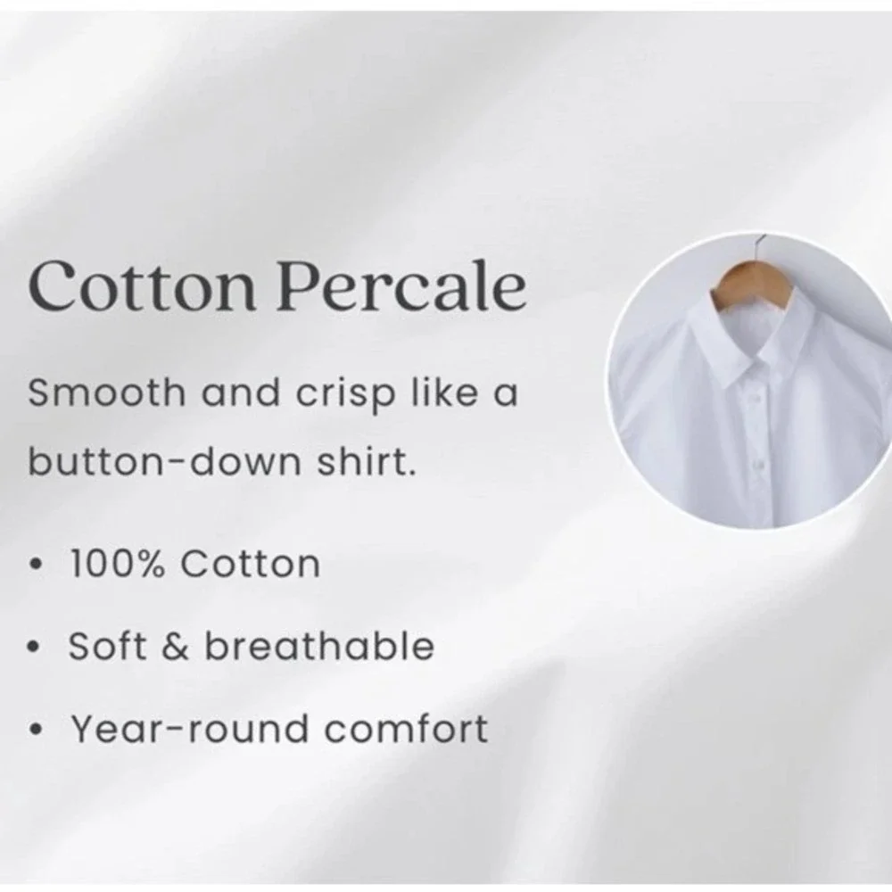 The Company Store Narrow Stripe Gold Cotton Percale Twin Duvet Cover